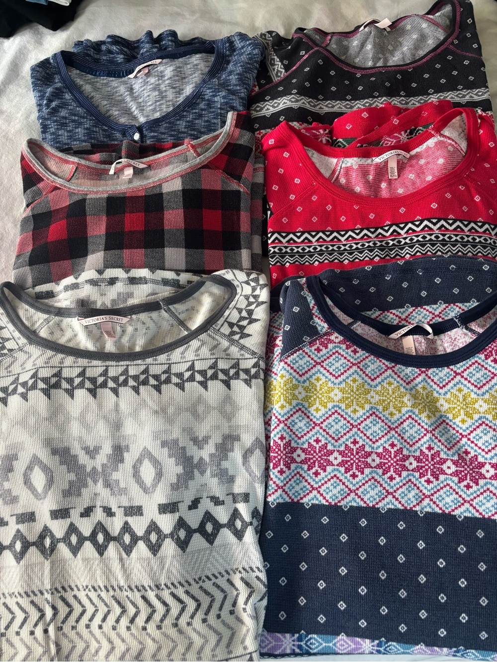 Victoria’s Secret Long-Sleeve - below knee sleep shirts x 6